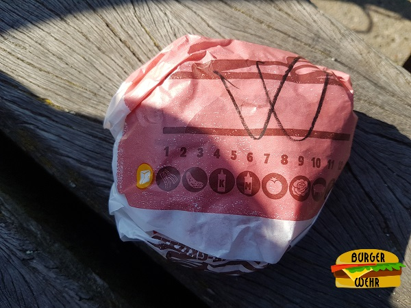 Verpackter Wiesn King Aktionsburger von Burger King